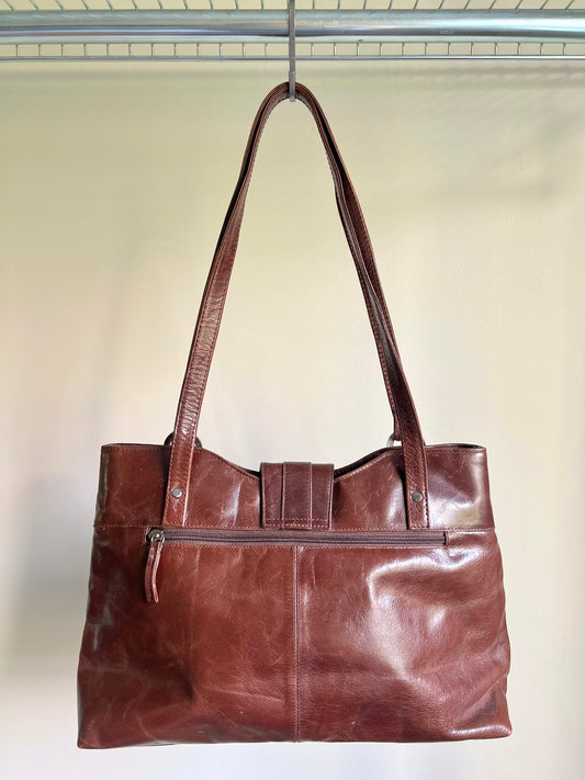Brown Leather Shoulder Bag