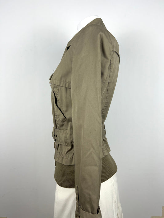 Khaki Belted Utility Jacket