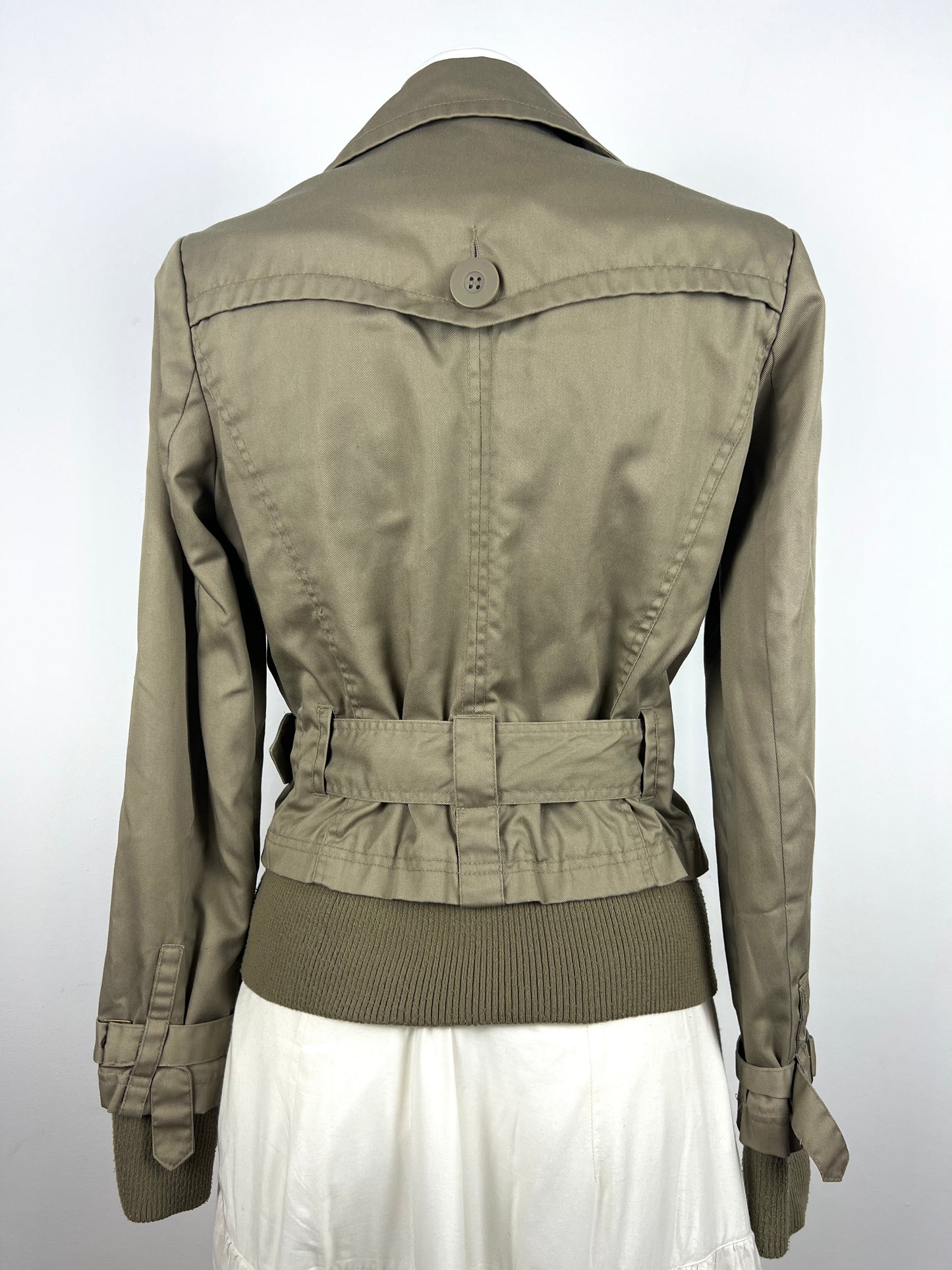 Khaki Belted Utility Jacket