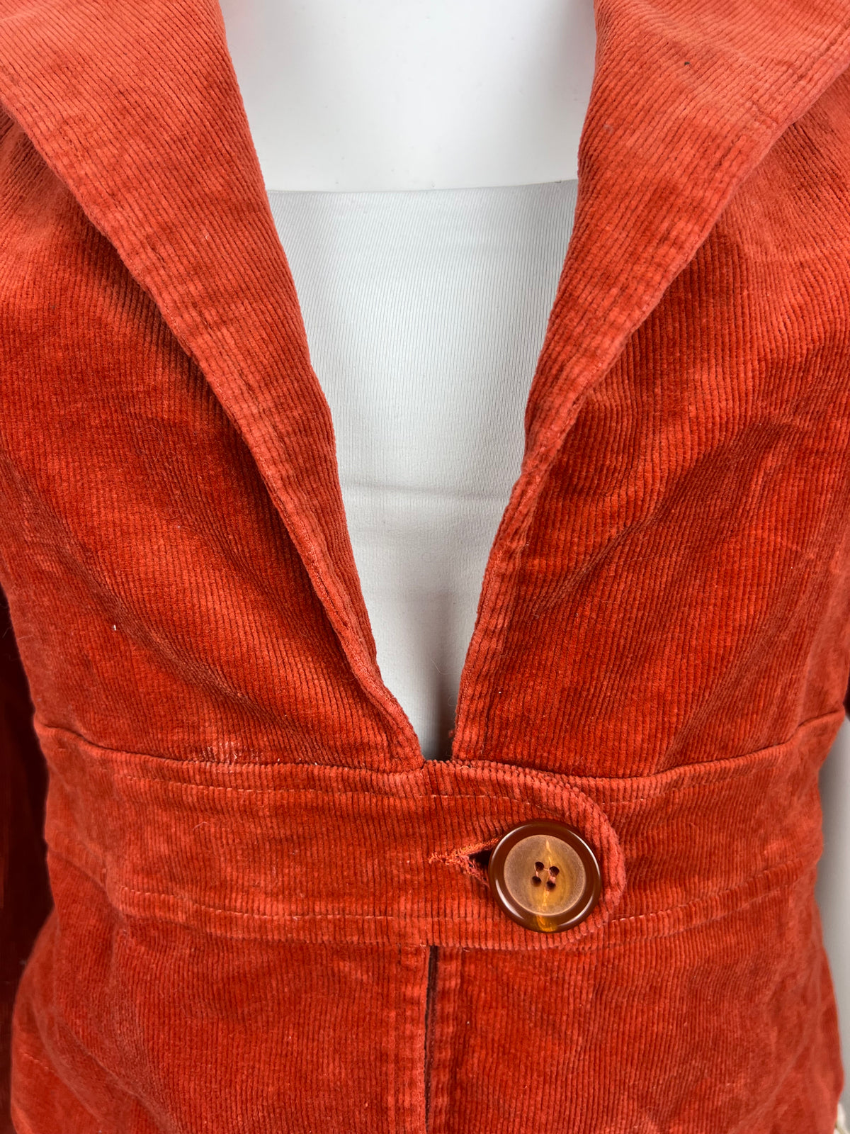 Rust Corduroy Blazer