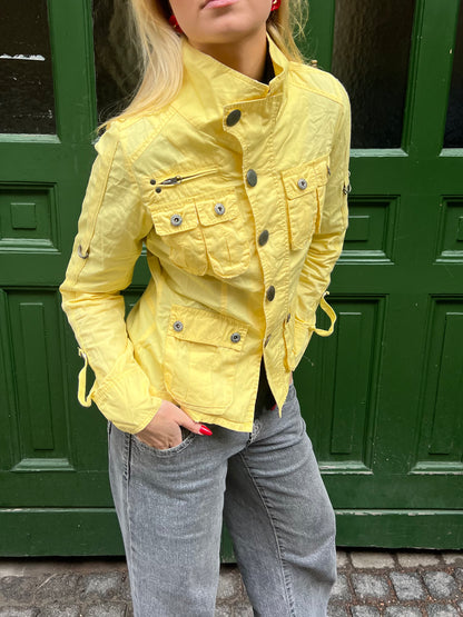 Yellow Multi-Pocket Jacket