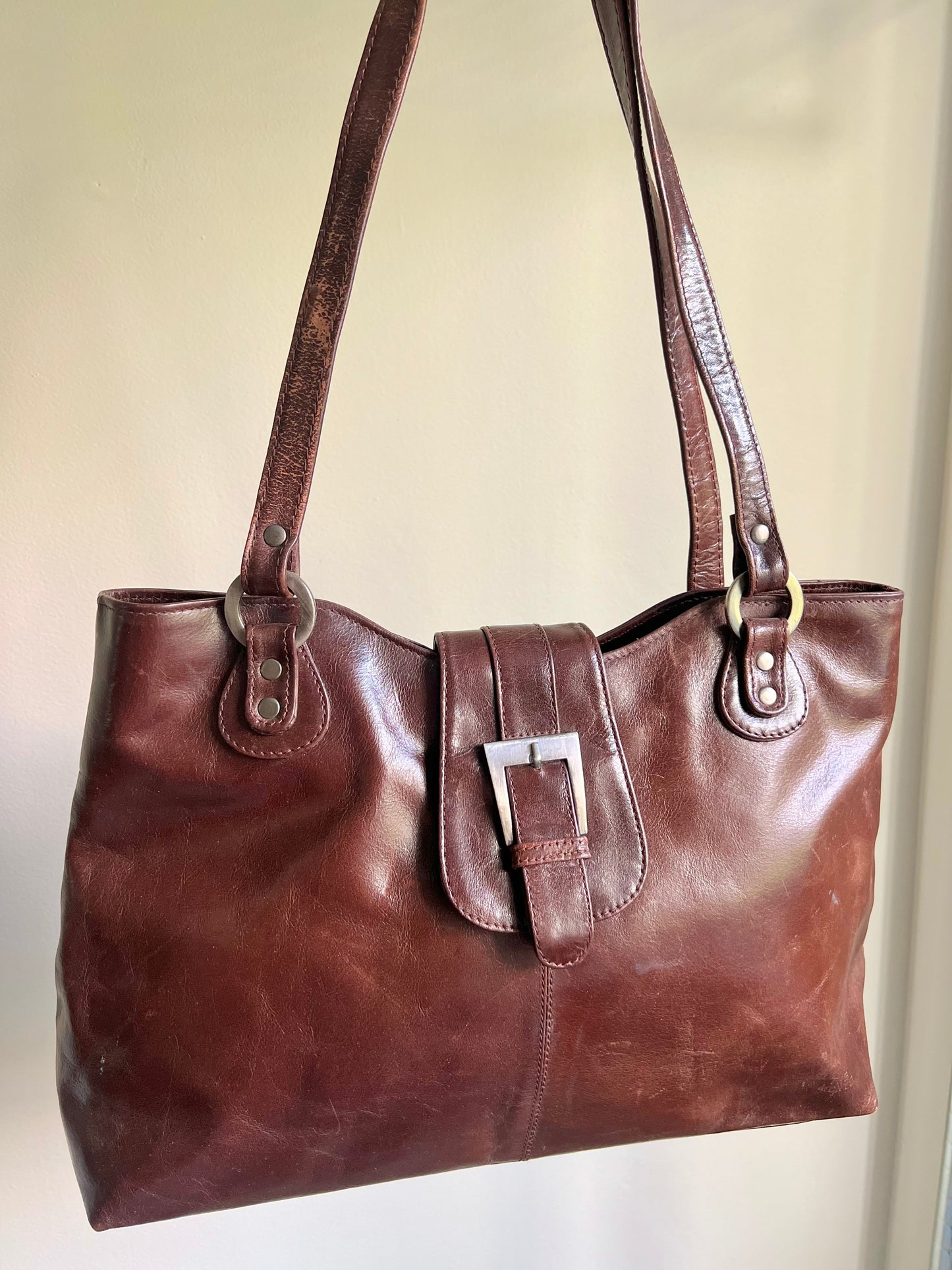 Brown Leather Shoulder Bag