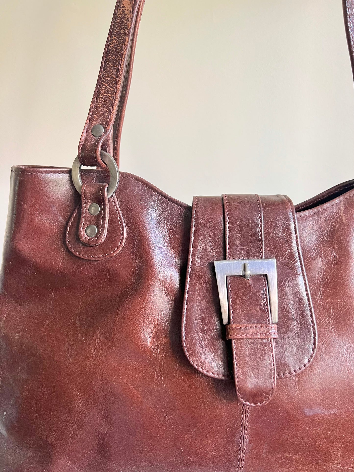 Brown Leather Shoulder Bag