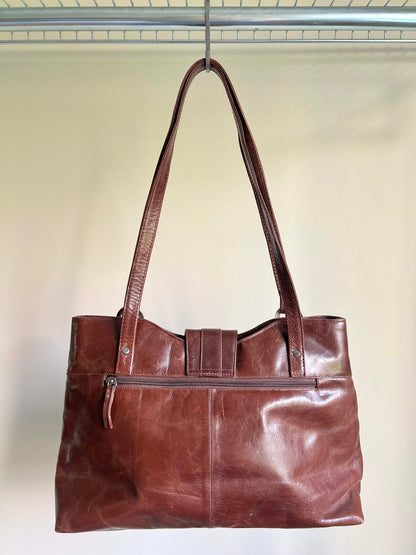 Brown Leather Shoulder Bag