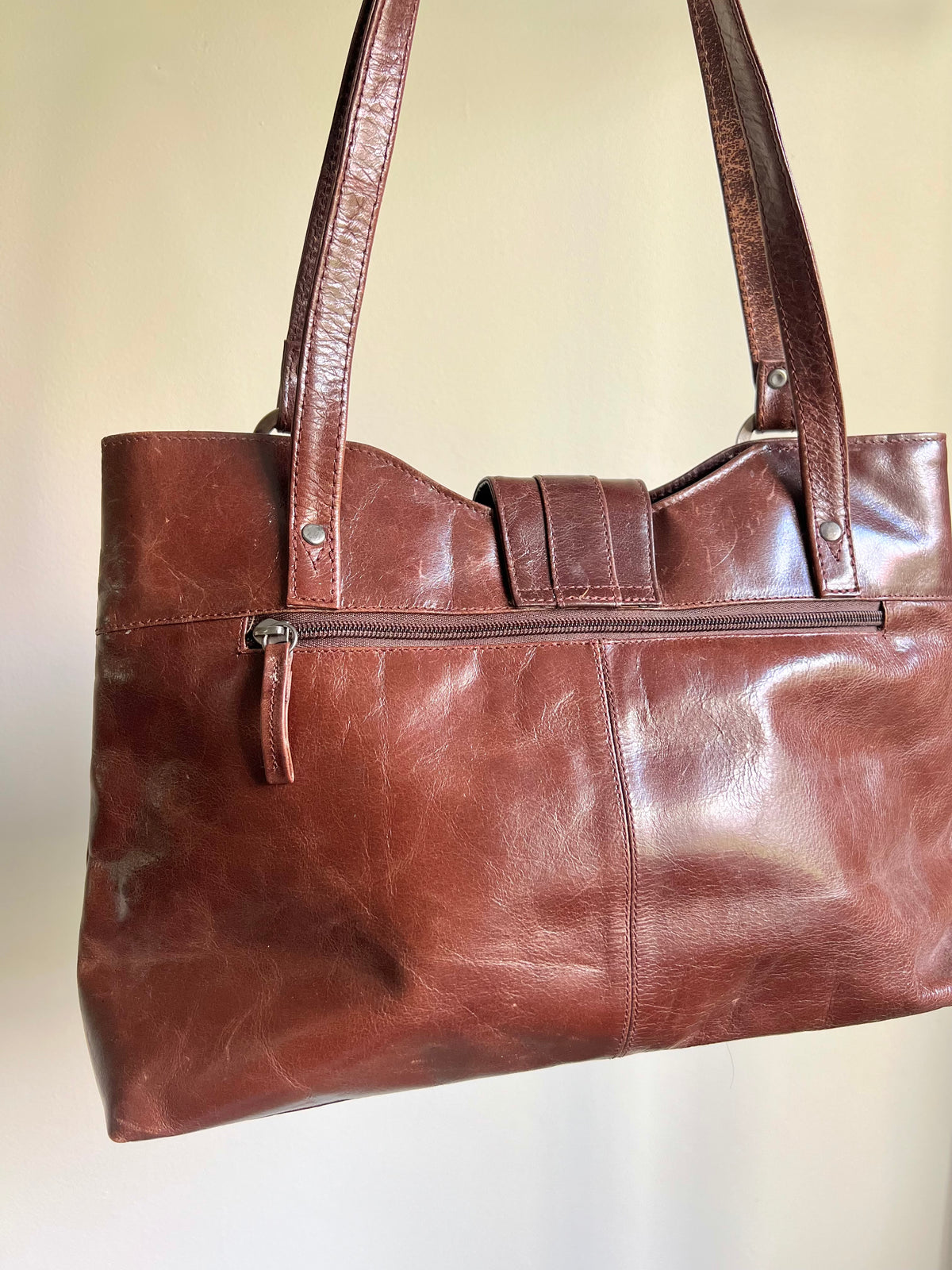 Brown Leather Shoulder Bag