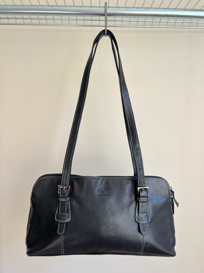Black Leather Shoulder Bag