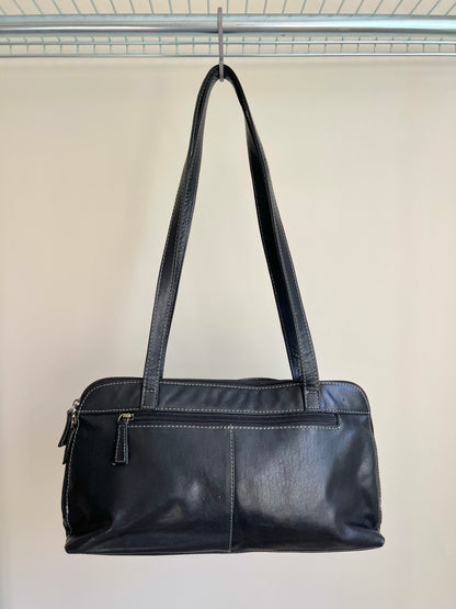 Black Leather Shoulder Bag