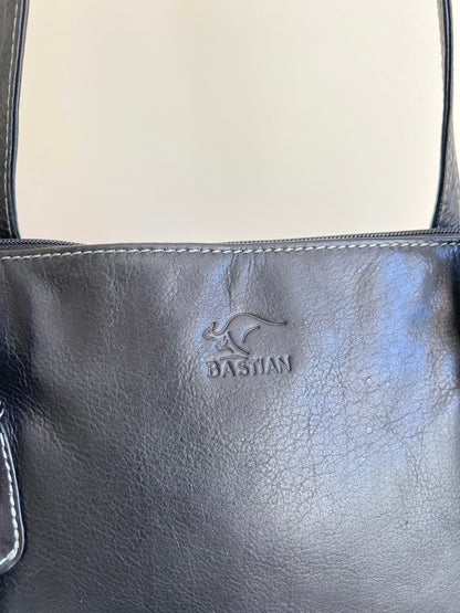 Black Leather Shoulder Bag