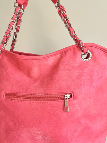 Pink Star Detail Shoulder Bag