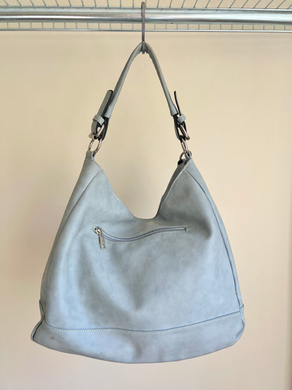 Light Blue Tassel Shoulder Bag