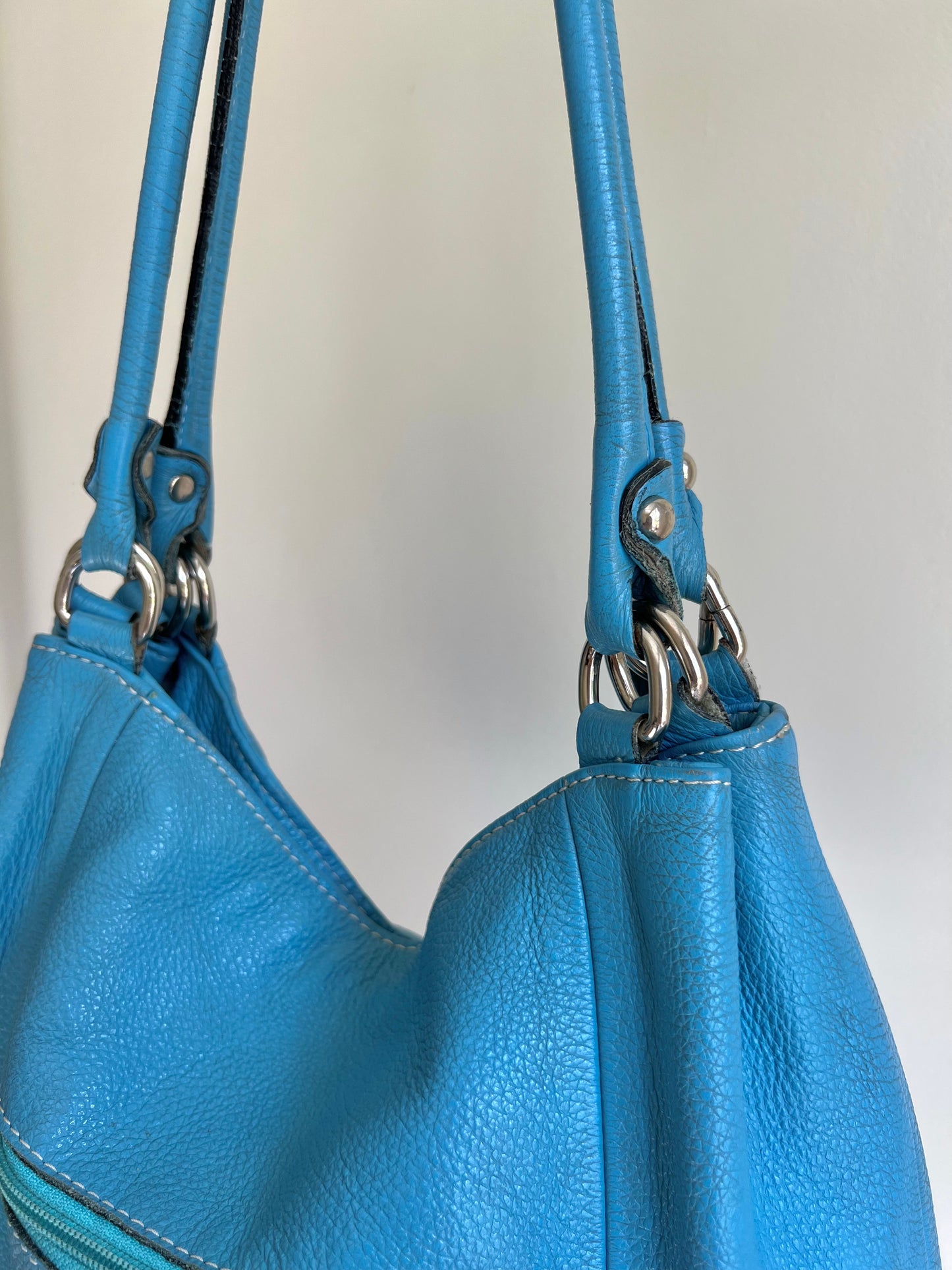 Turquoise Hobo Shoulder Bag
