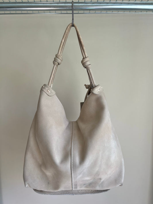 Cream Hobo Shoulder Bag