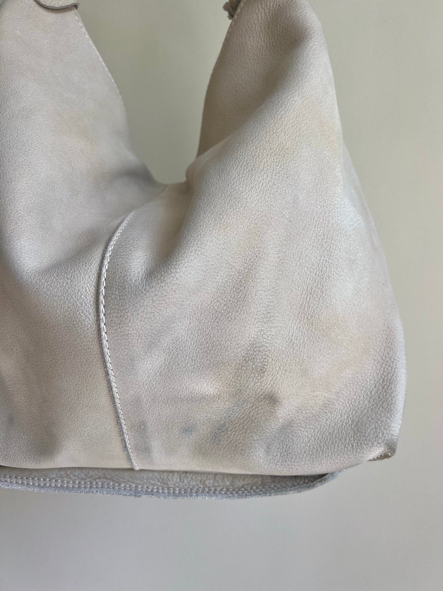 Cream Hobo Shoulder Bag