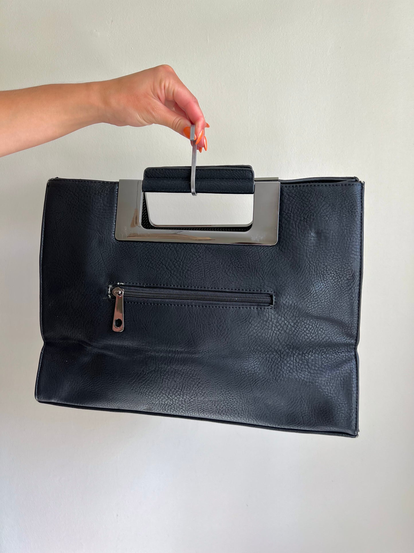 Black Zebra Print Handbag