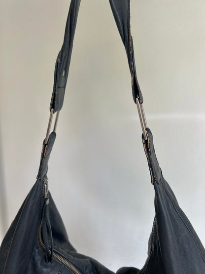 Black Tassel Hobo Shoulder Bag