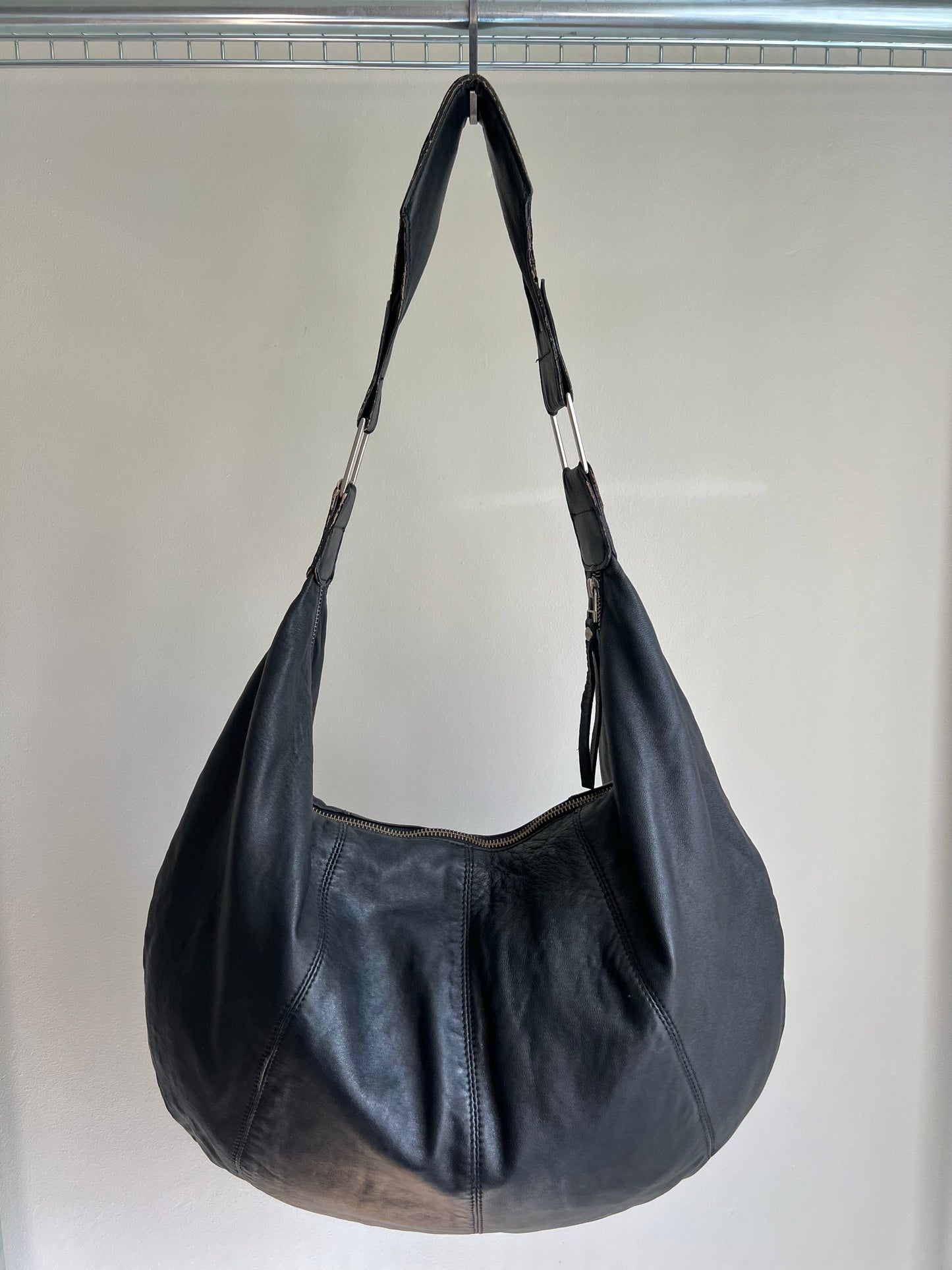 Black Tassel Hobo Shoulder Bag