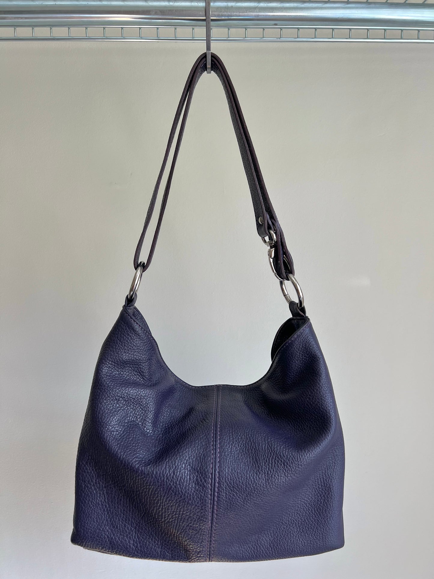 Purple Hobo Shoulder Bag