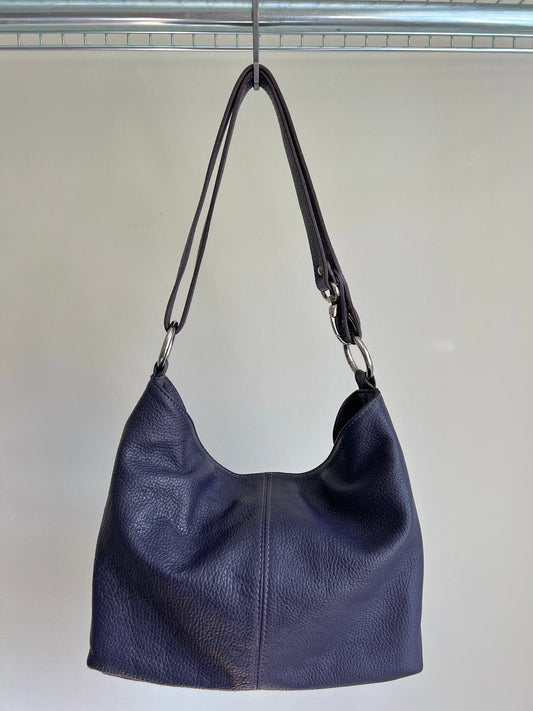 Purple Hobo Shoulder Bag