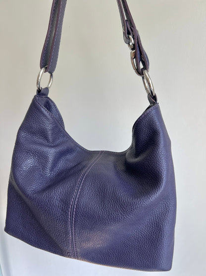 Purple Hobo Shoulder Bag