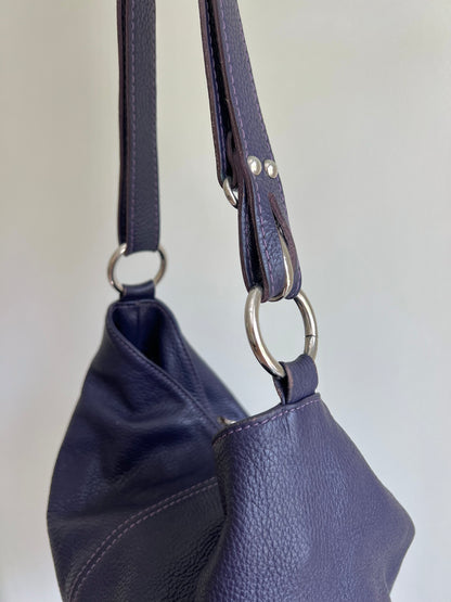 Purple Hobo Shoulder Bag