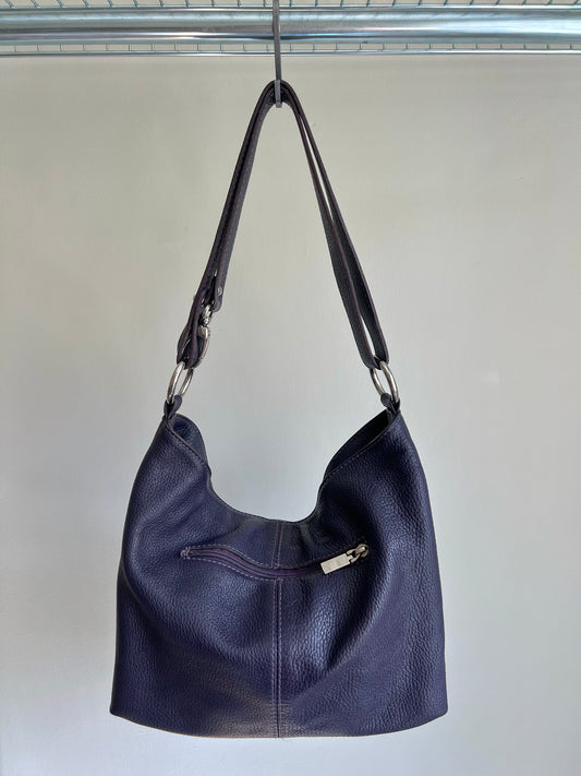 Purple Hobo Shoulder Bag
