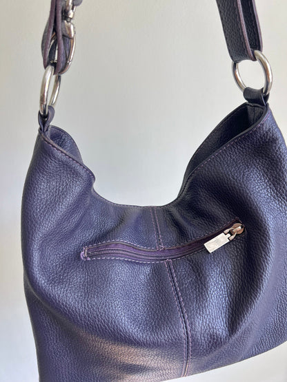 Purple Hobo Shoulder Bag