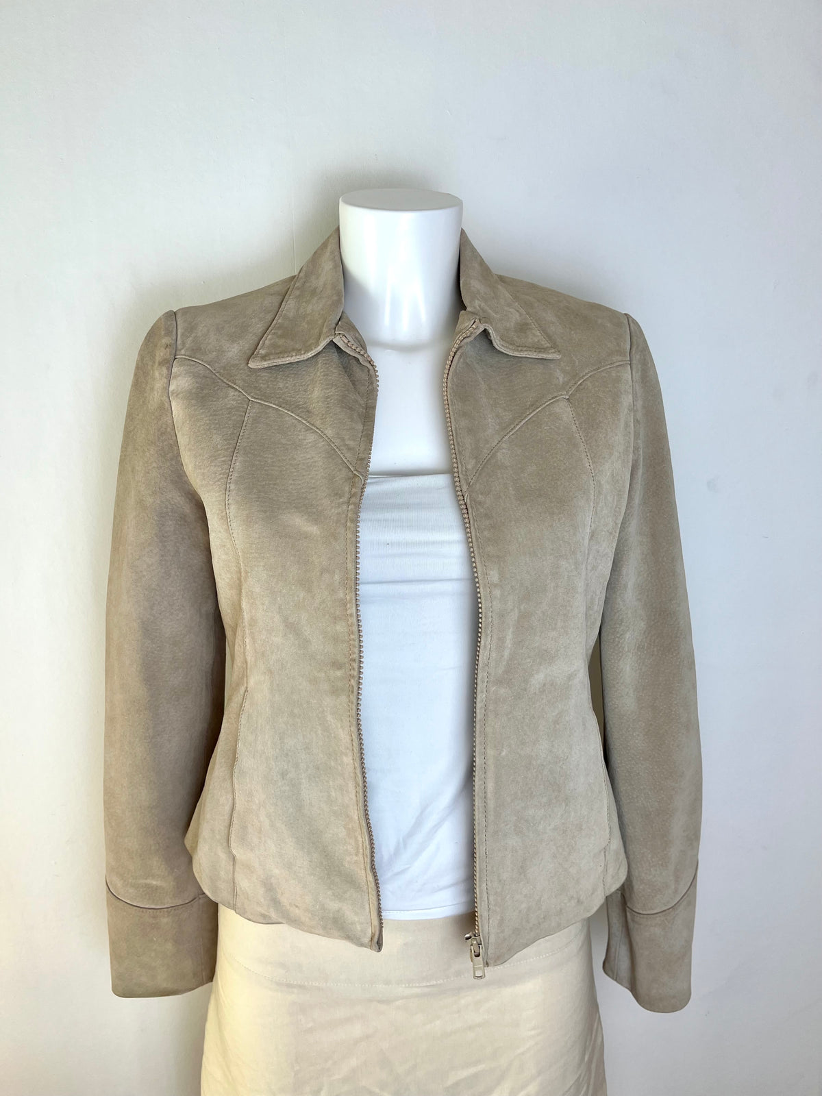 Beige Suede Jacket