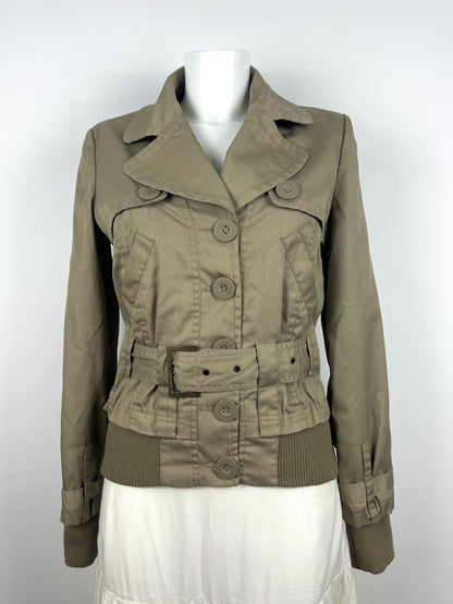 Khaki Belted Utility Jacket