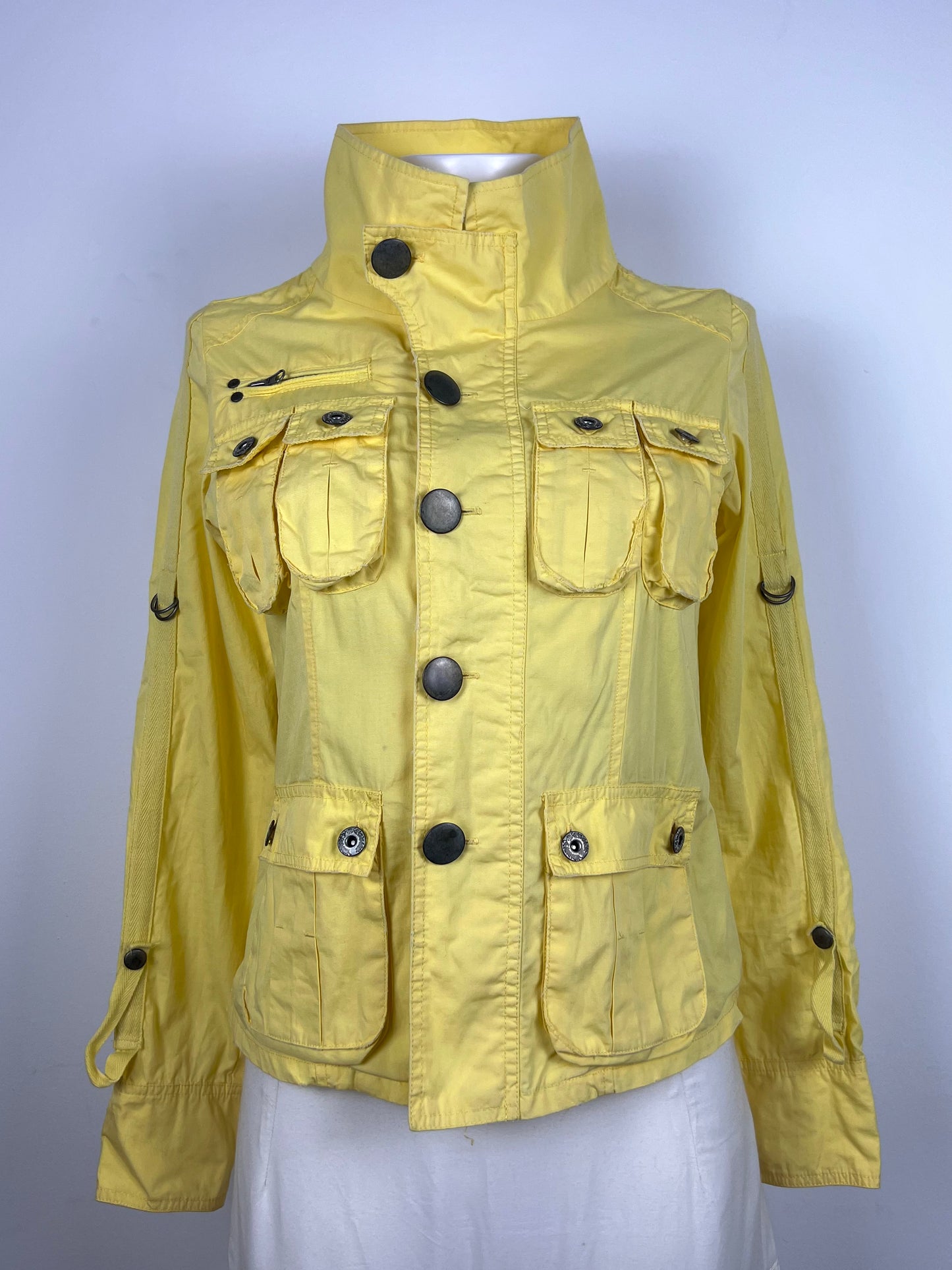 Yellow Multi-Pocket Jacket