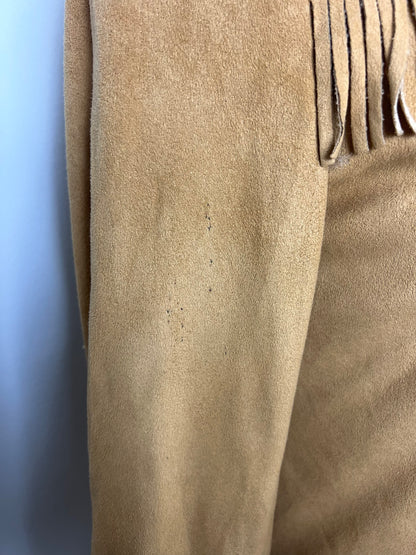 Beige Fringe Jacket