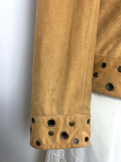 Beige Fringe Jacket