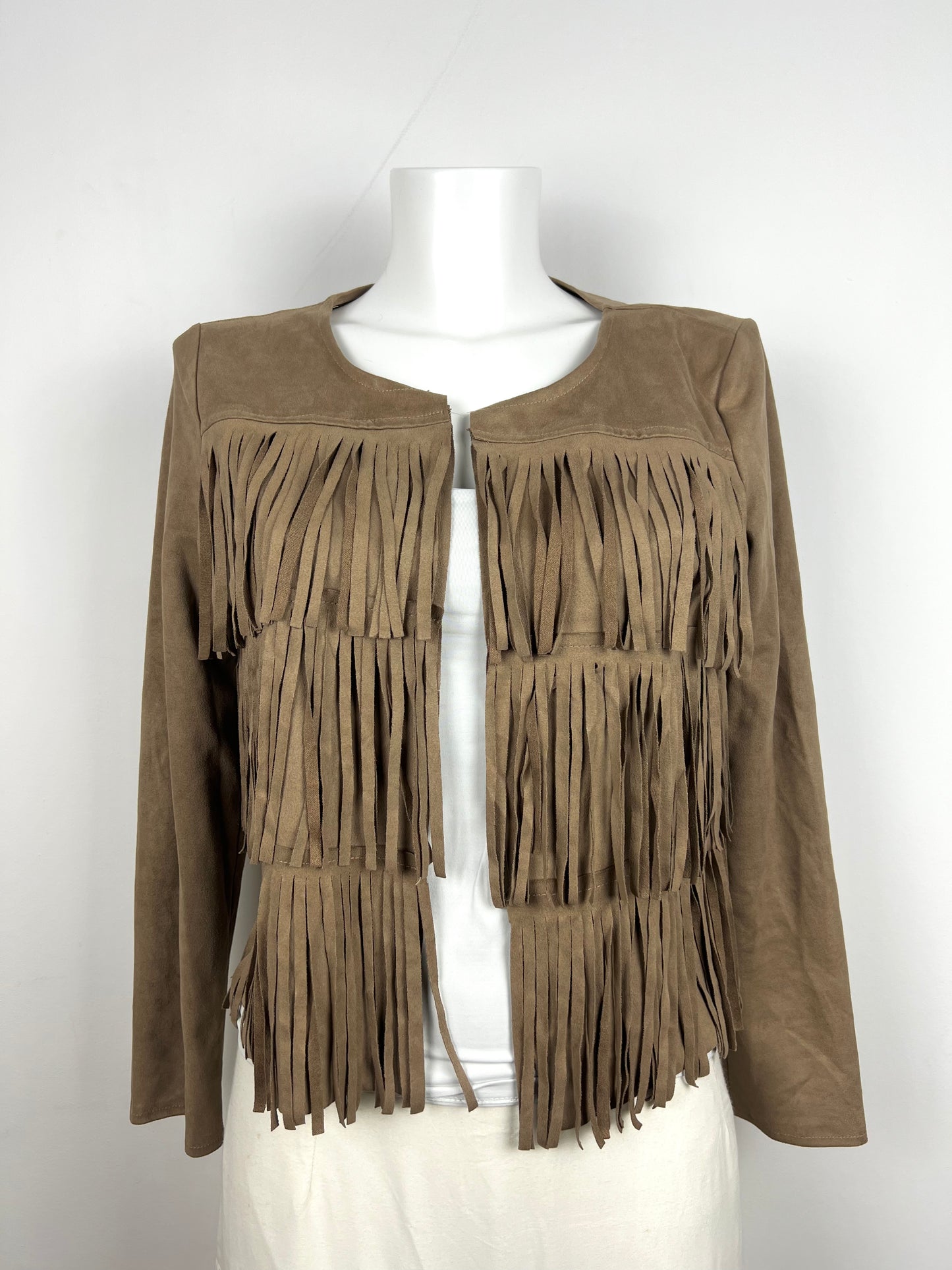 Brown Fringe Jacket