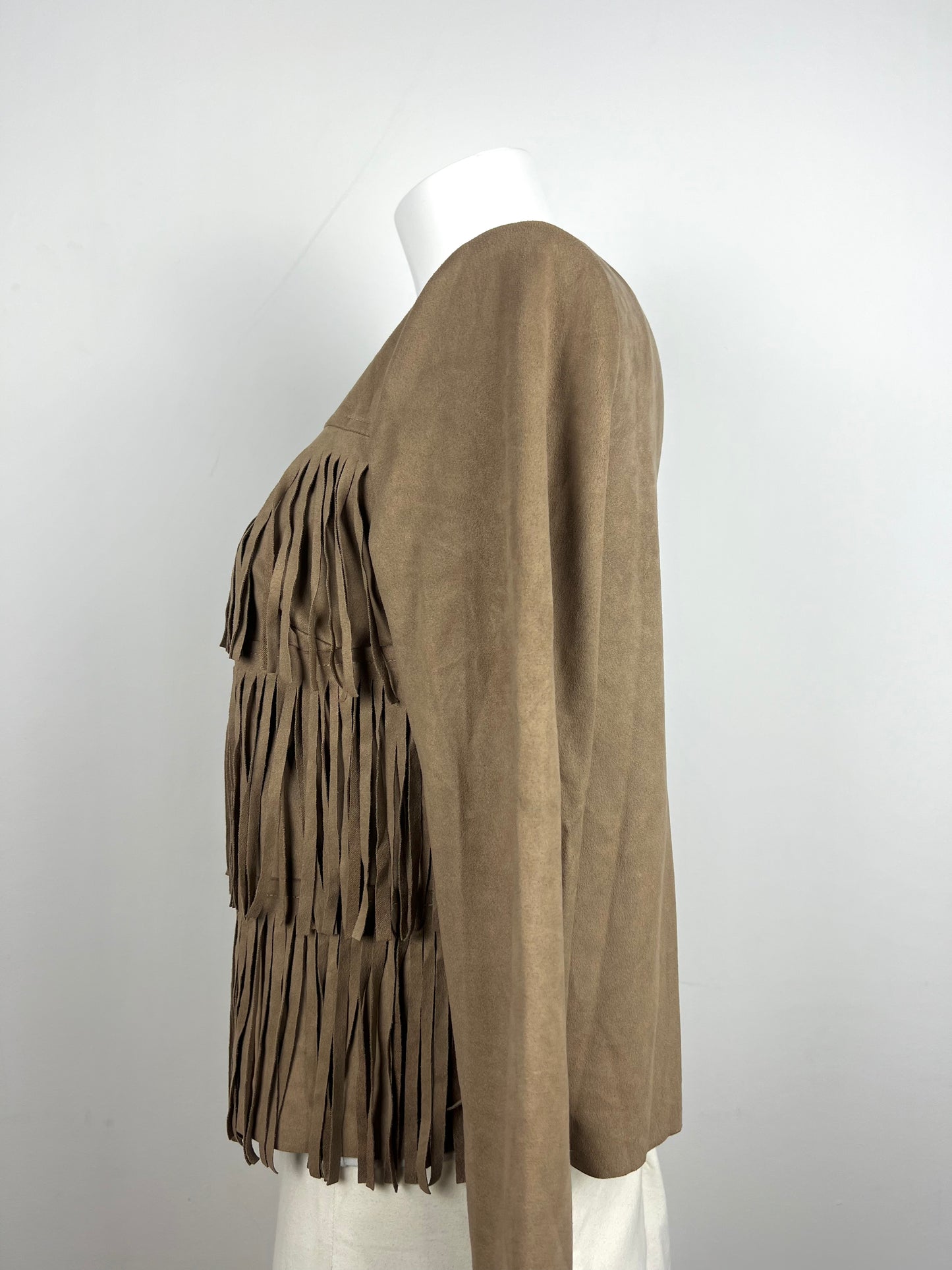 Brown Fringe Jacket