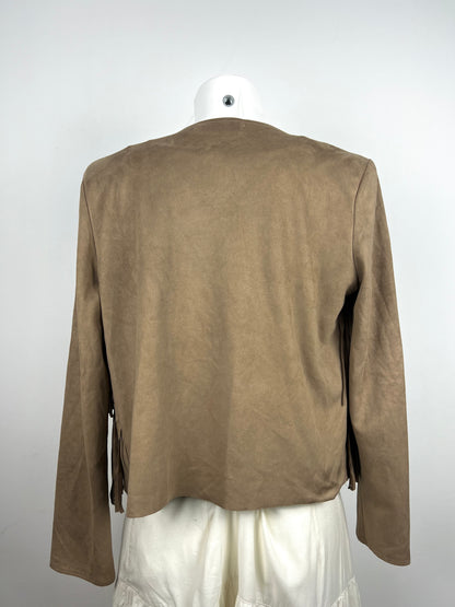 Brown Fringe Jacket