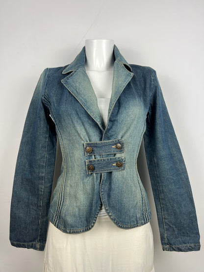 Blue Denim Blazer Jacket