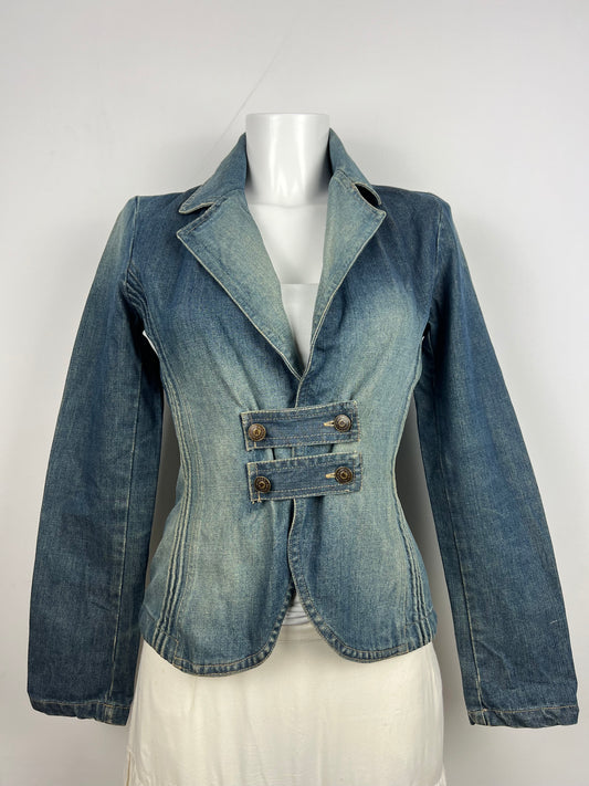 Blue Denim Blazer Jacket