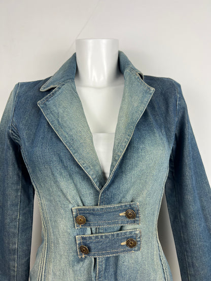 Blue Denim Blazer Jacket