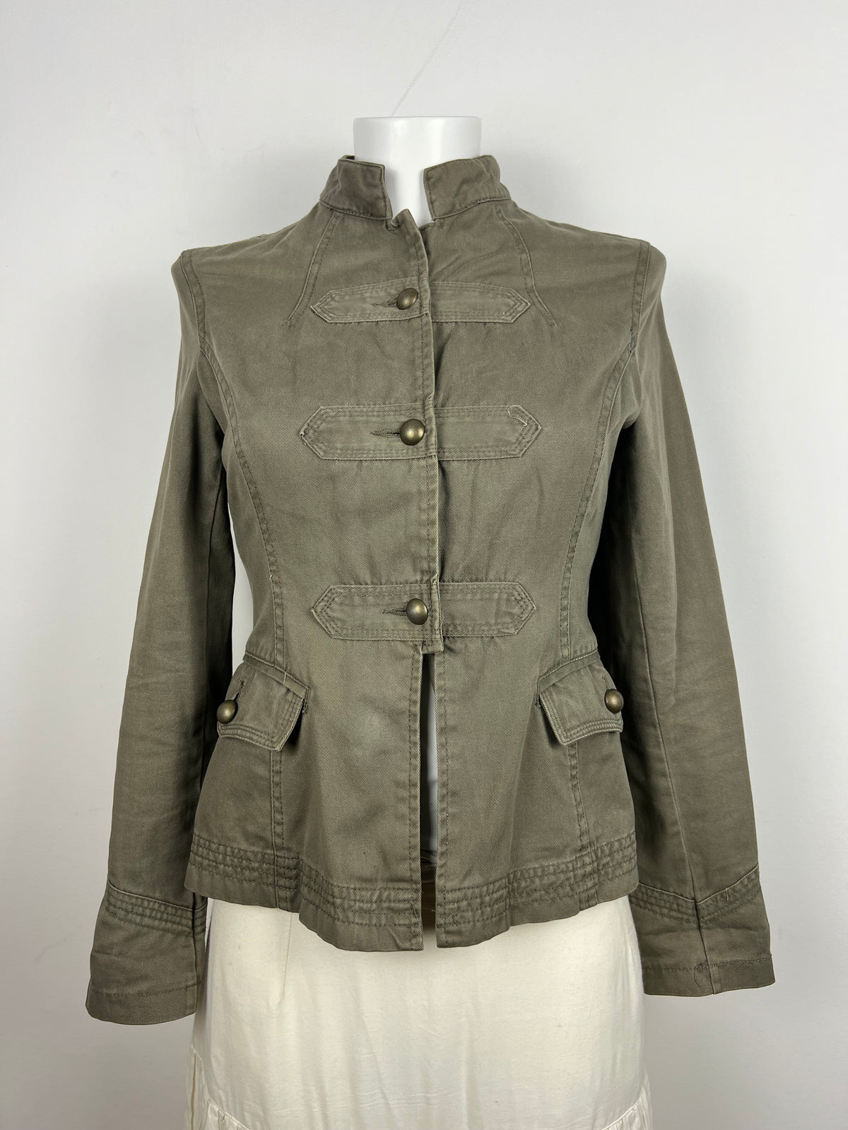 Khaki Military Style Jacket