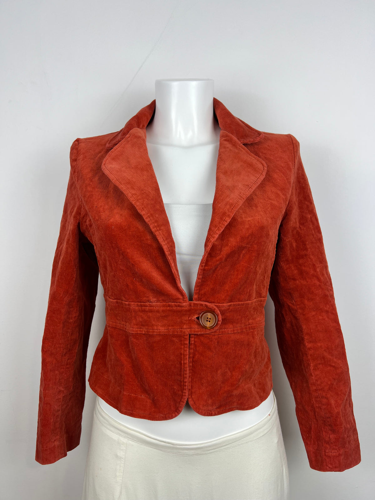 Rust Corduroy Blazer