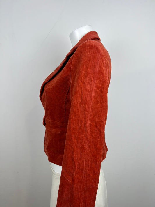 Rust Corduroy Blazer