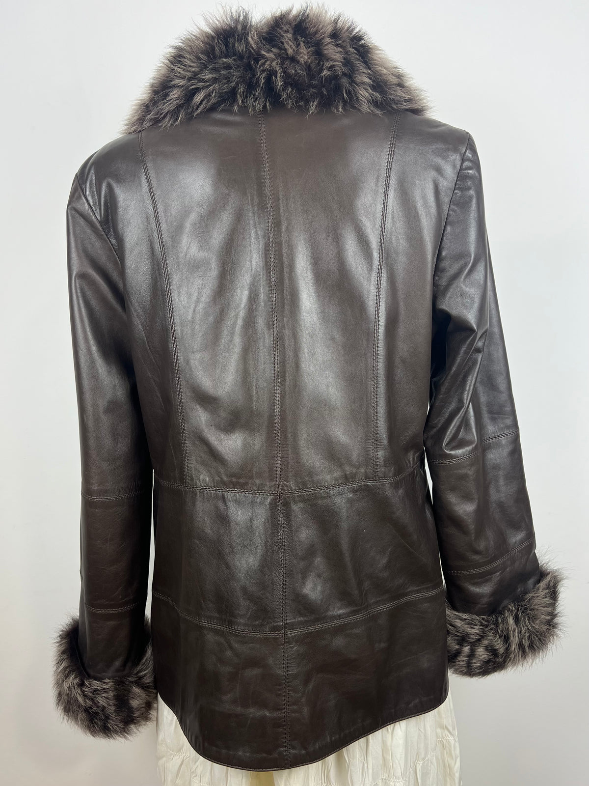 Brown Fur Trim Jacket